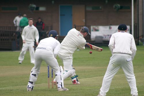 Ash hits out on the on-side...