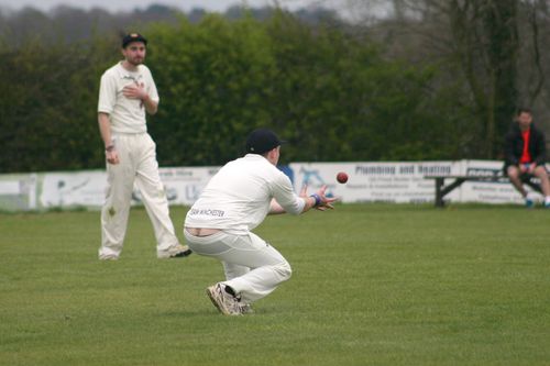 ...but falls to a cheeky catch in the covers