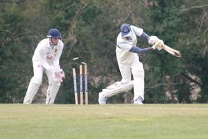 Bails fly as Prad's off stump is pegged back