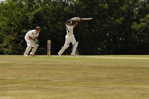All Colts please note how to play the cover drive - as demonstrated by Michael Johnson!